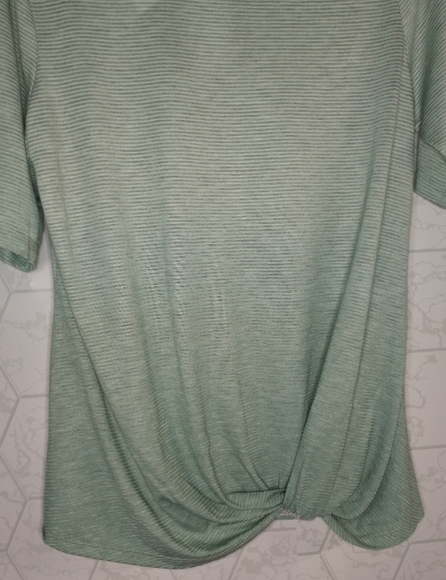 Christopher & Banks twist hem stripe top - Picture 7 of 8